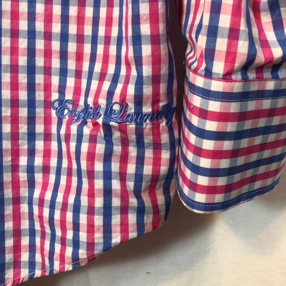 ENGLISH LAUNDRY Button Shirt checker 15 1/2 34/35 - Picture 7 of 8
